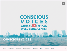 Tablet Screenshot of consciousvoice.org